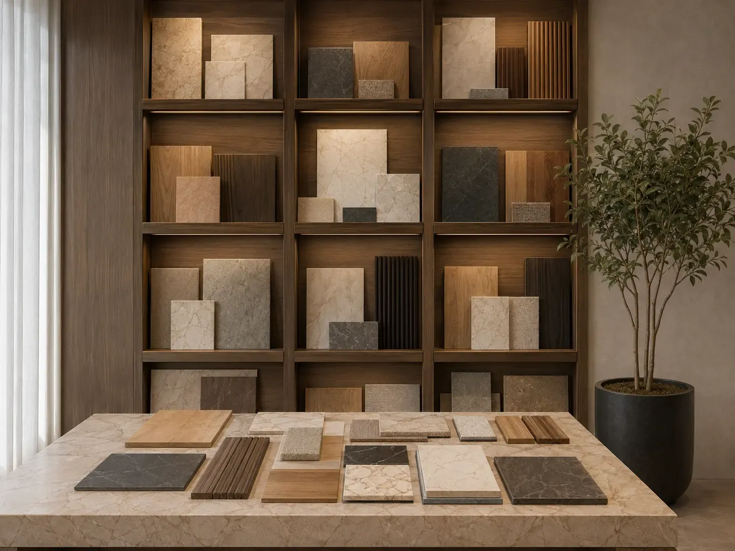 Interior materials library visual